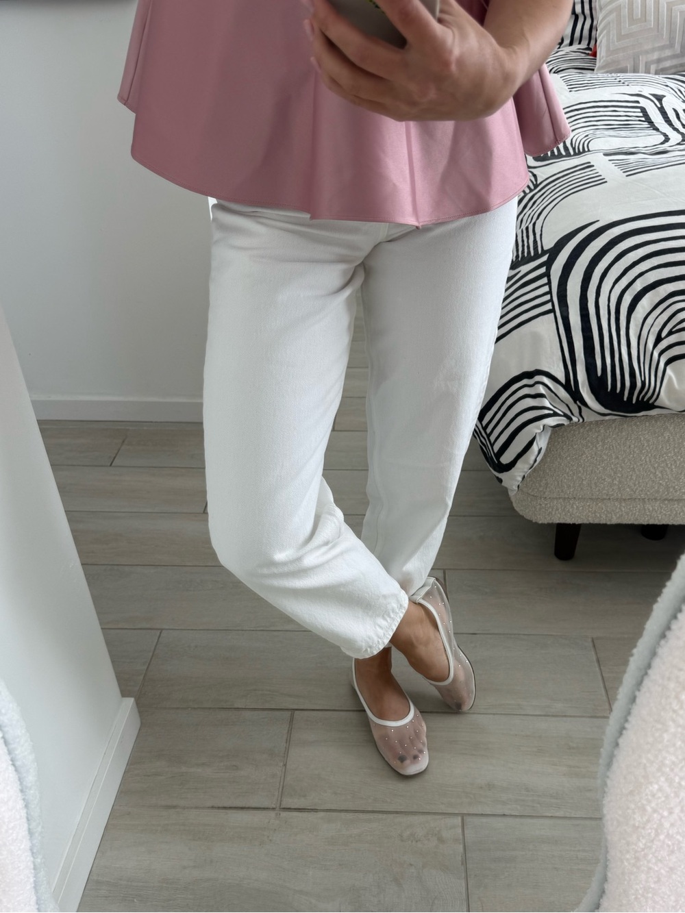 COS White Cropped Ankle Jeans